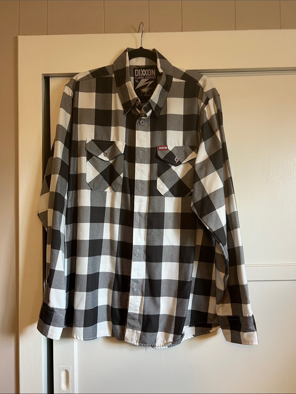 DIXXON Black and White Buffalo Check Button-Up Shirt